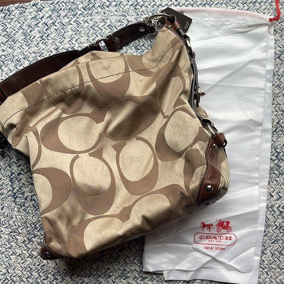 COACH Large Signature Carly Handbag - Picture 11 of 11